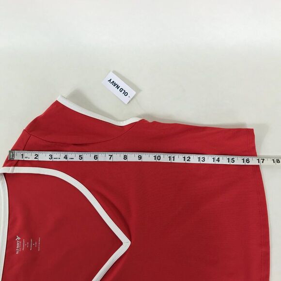 NEW Old Navy Active PowerSoft Ultra Crop Top Women's Large Coral Go-Dry Fitness - Picture 7 of 10